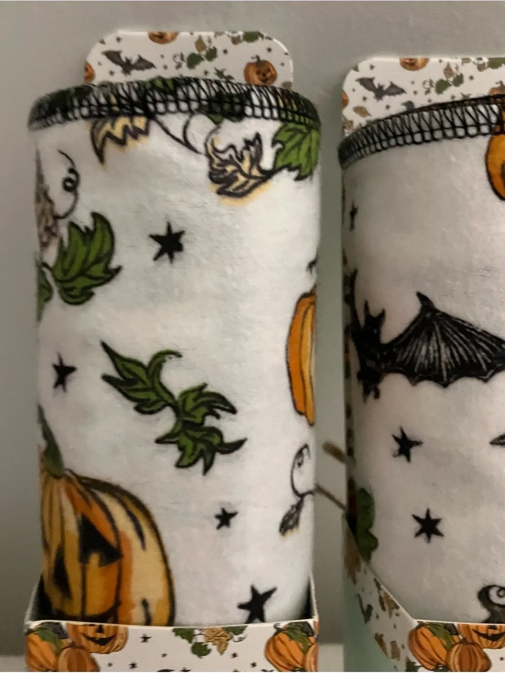 Earthly Notpaper Towels - Halloween  “Trick or Treat”  (White/Orange/Black) NWOT